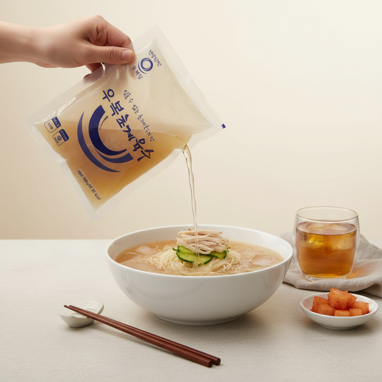 업소용 초계국수 초계육수팩 340g 1박스